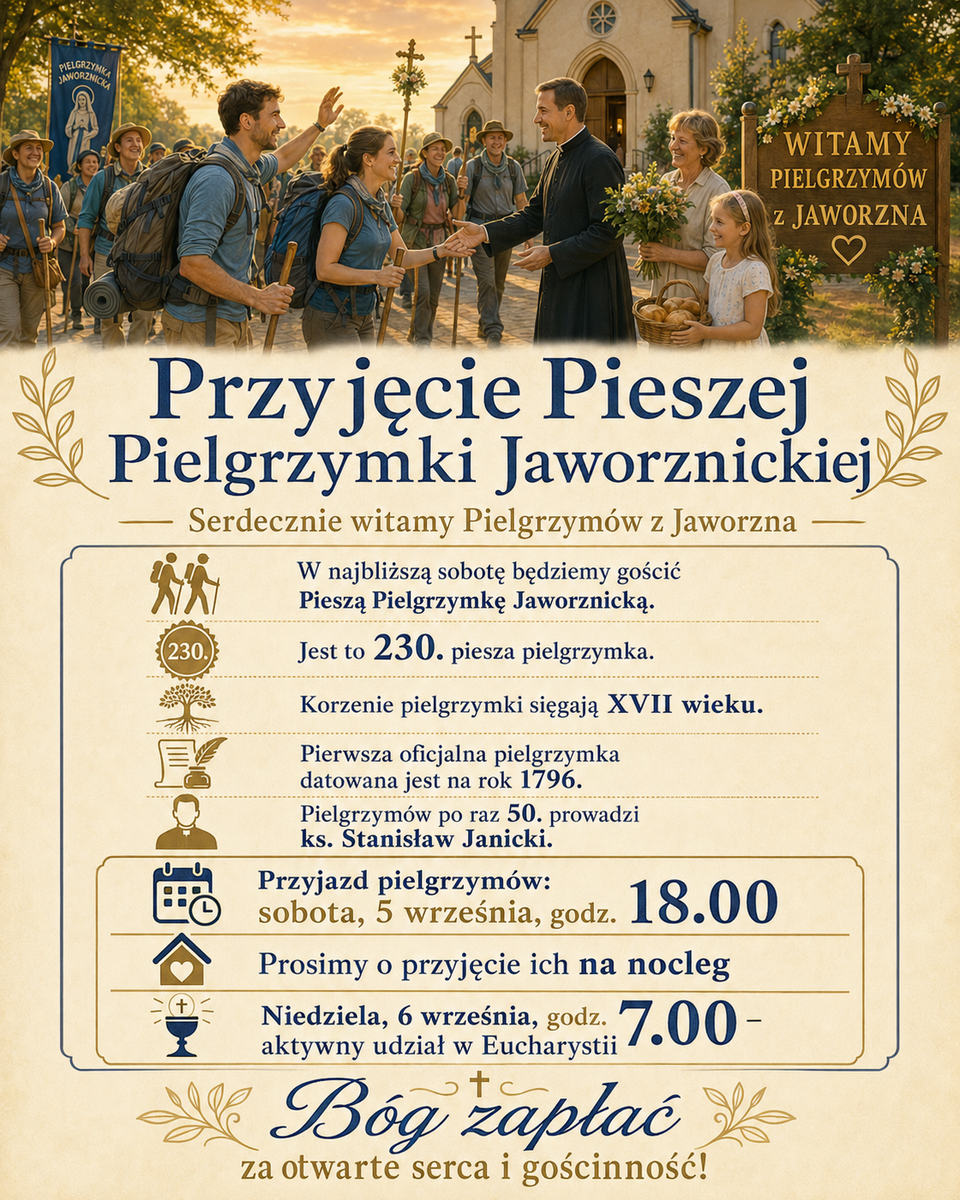 Przyjęcie pieszej pielgrzymi Jaworznickiej