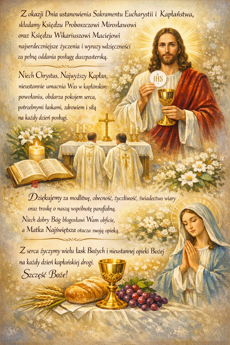 Życzenia dla Kapłanów